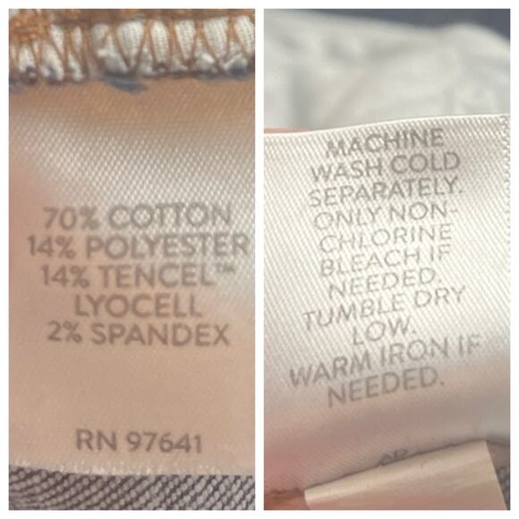 J. Jill Jeans Straight Leg Ankle High Rise Dark Wash Women’s Size 12 - Picture 6 of 7